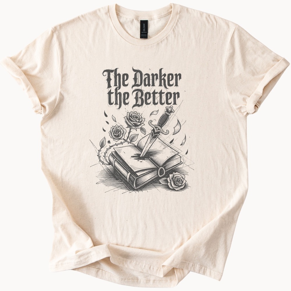 The Darker the Better Gothic Dagger Rose Graphic Tee - Picture 3 of 6